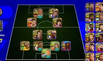 CONTA EFOOTBALL COM 3220 DE FORÇA + TIME LEGENDS + DESAILLY BIG TIME + PUYOL