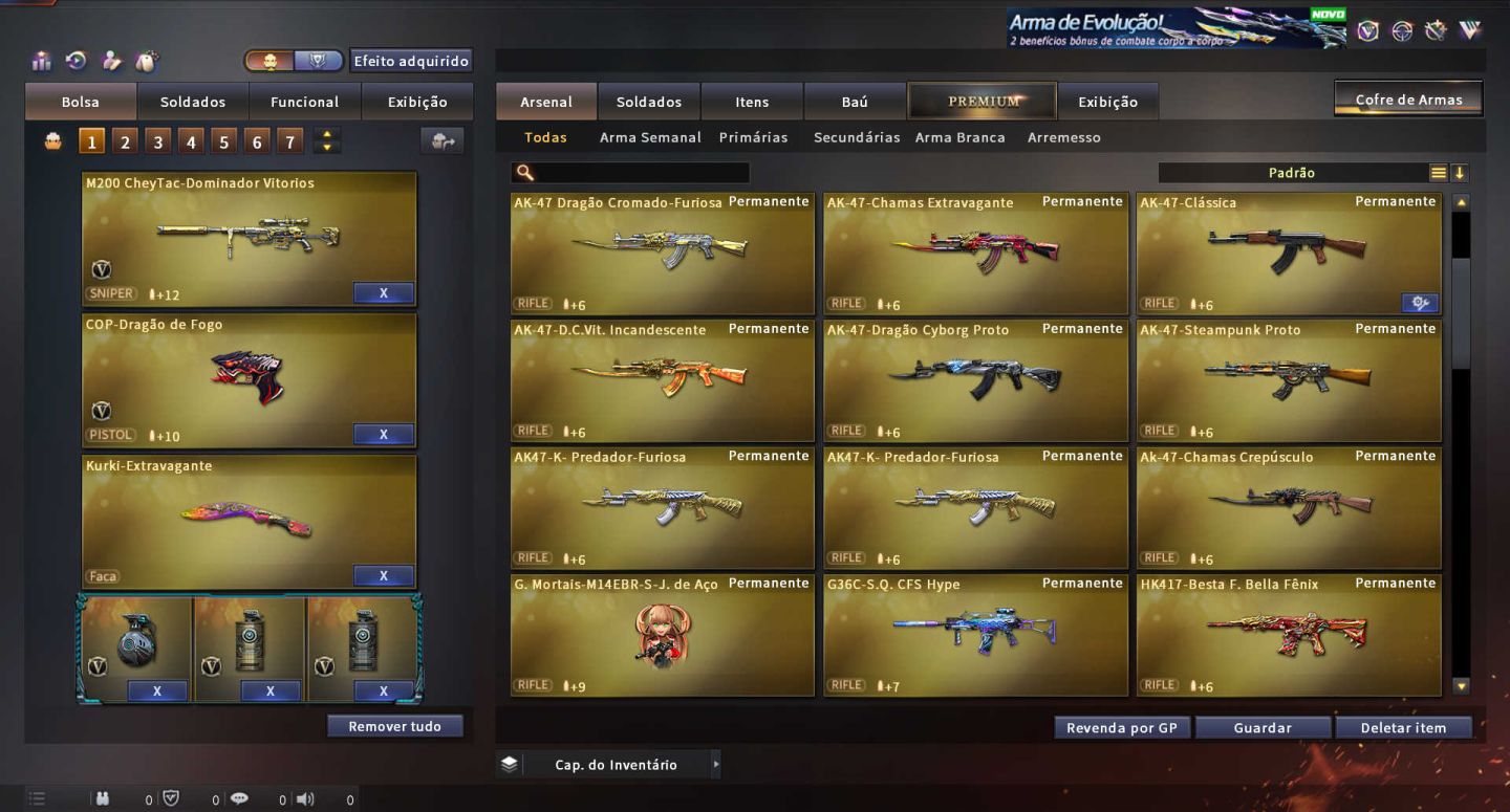 MARECHAL HONRADO CROSSFIRE COM 102 VIPS, 18 COLEÇÕES, +870 ITENS, 13 ANOS