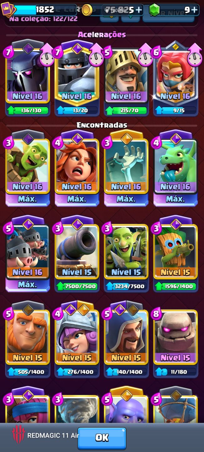 Conta Clash Royale LVL 16 14k troféus
