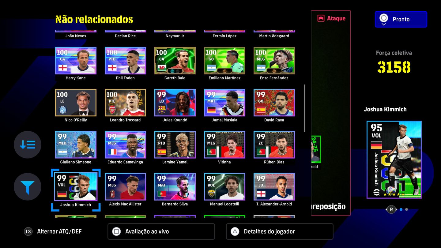 Conta com messi big time, etoo matador e rooney roleta de lendas