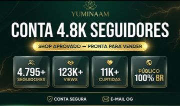 CONTA TIKTOK 4,8K SEGUIDORES, SHOP APROVADO | NICHO NOVELAS | SEM DOC | LIVE CEL