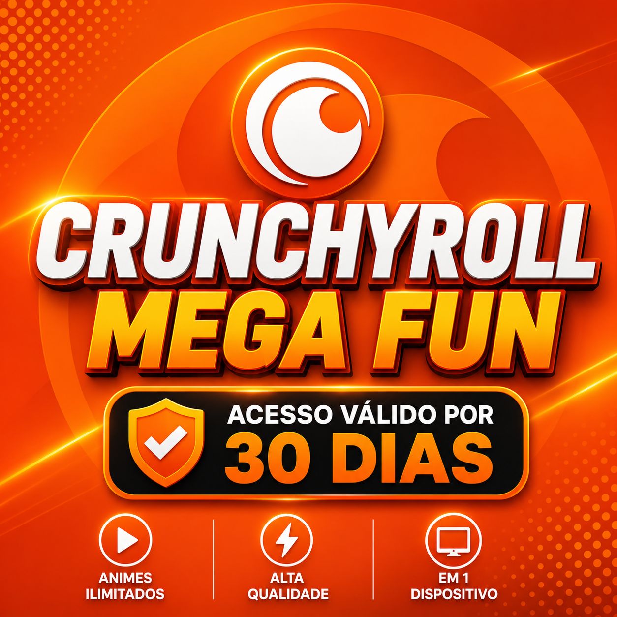 CRUNCHYROLL MEGA FUN TELA 30 DIAS