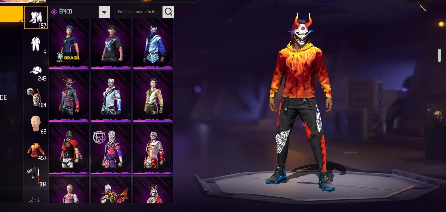Conta lendária free fire