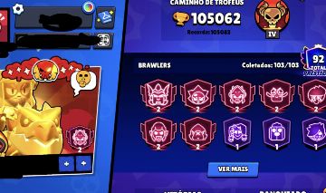 CONTA DE BRAWL STARS, 85 HYPERS, QUASE FAMA ALIEN, DE PRÓ PLAYER, MUITO RARA!