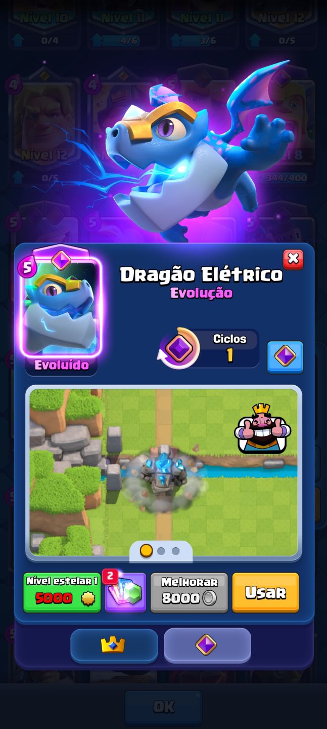 Conta Clash royale 8K de troféus, boa para pessoas em um nível medio