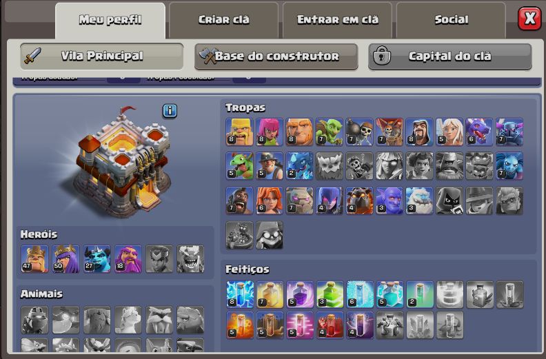 CONTA CLASH OF CLANS TOP À VENDA | CONTA FORTE + PRONTA PARA JOGAR