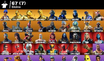 CONTA FORNITE FA - Gold Brutus | Gold Meowscles | Gold Midas | Sultura