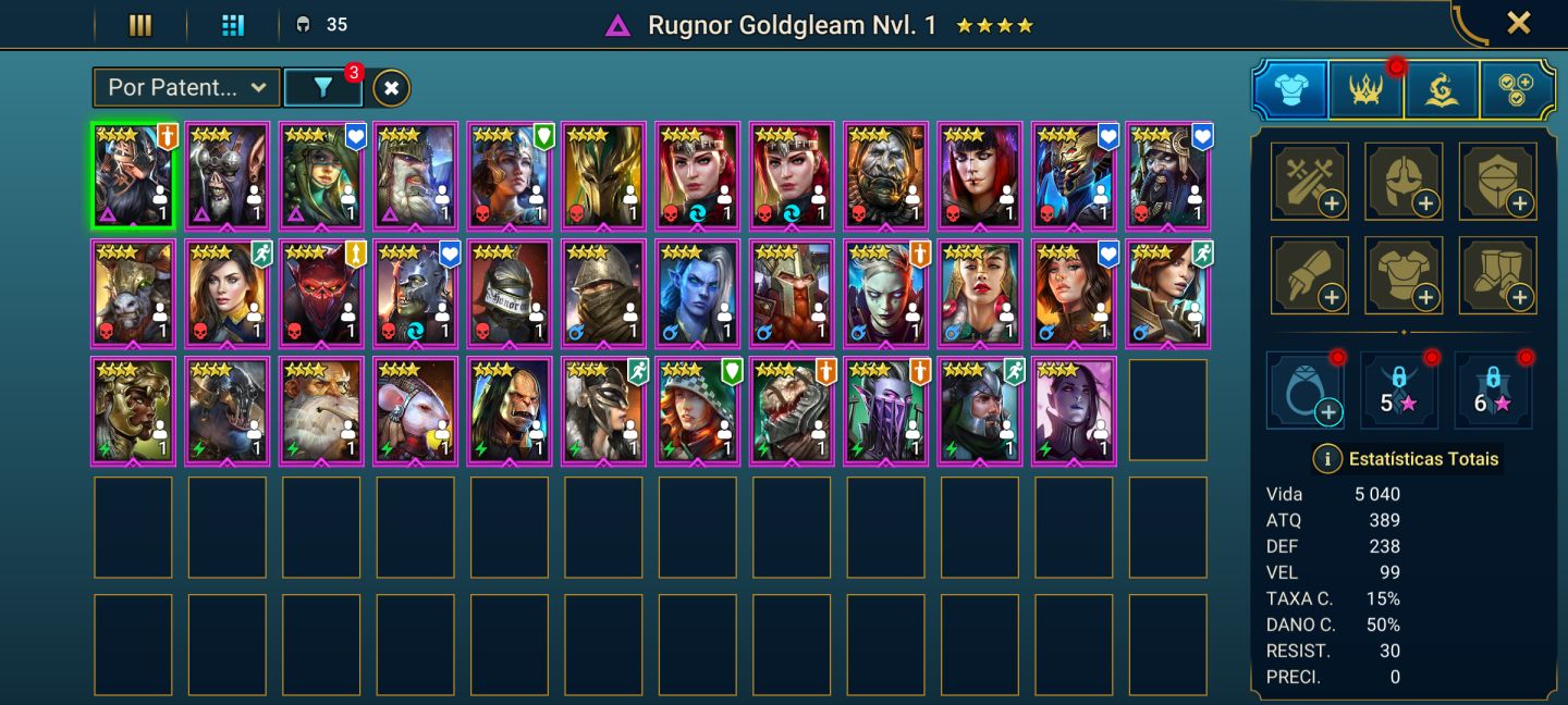 CONTA STARTER RAID: SHADOW LEGENDS | 17 LENDÁRIOS | 400K DE PODER