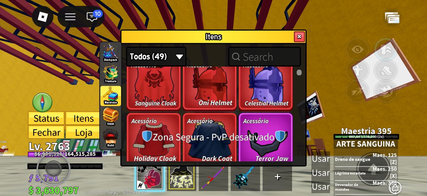 Conta blox fruits com KITSUNE e DRAGON Perm mais