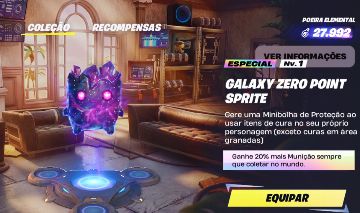 ELEMENTAL PONTO ZERO GALAXY FORTNITE