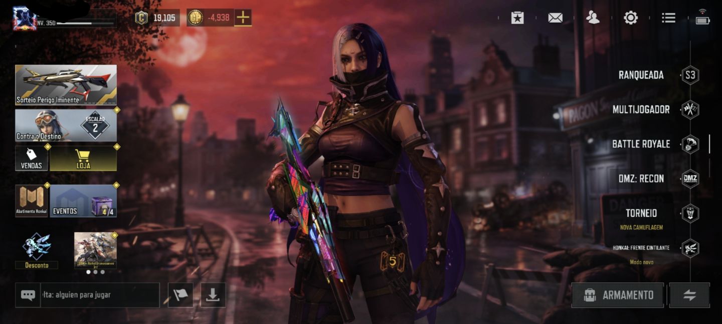 VENDA DE CONTA TOP] CALL OF DUTY MOBILE - NIVEL MUITO ALTO(350)