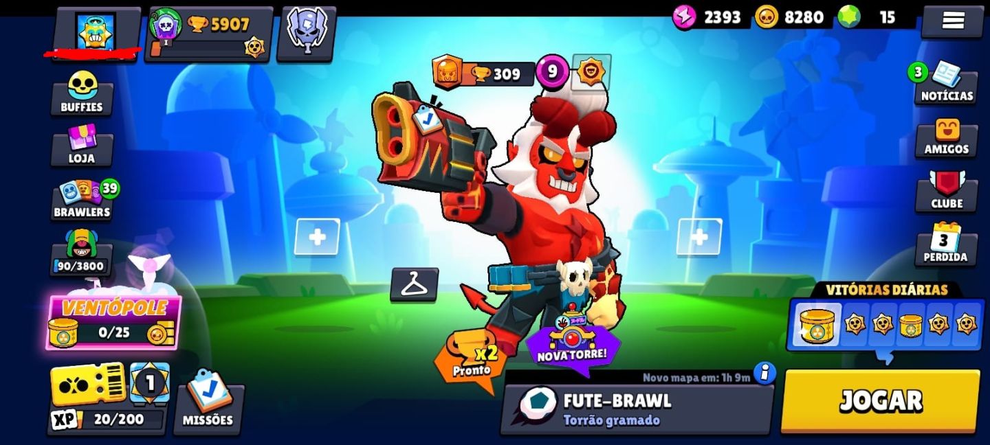 Conta brawl stars com passe raro