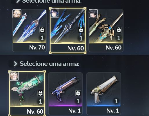 Conta REROLL Cart+ Arma Lynae+ arma yangy+ arma