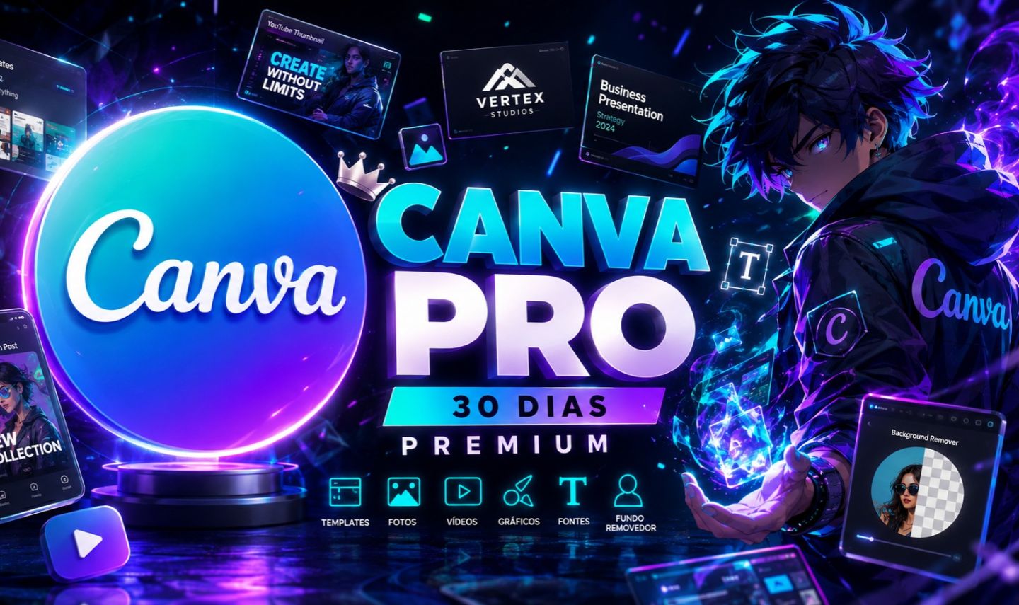 CANVA PRO PREMIUM 30 DIAS DE ACESSO