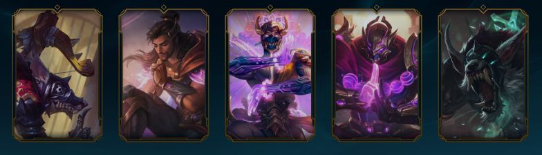 Conta LOL com 72 skins habilitadas / mercado noturno / lvl 72 / prata 1 / 443 RP