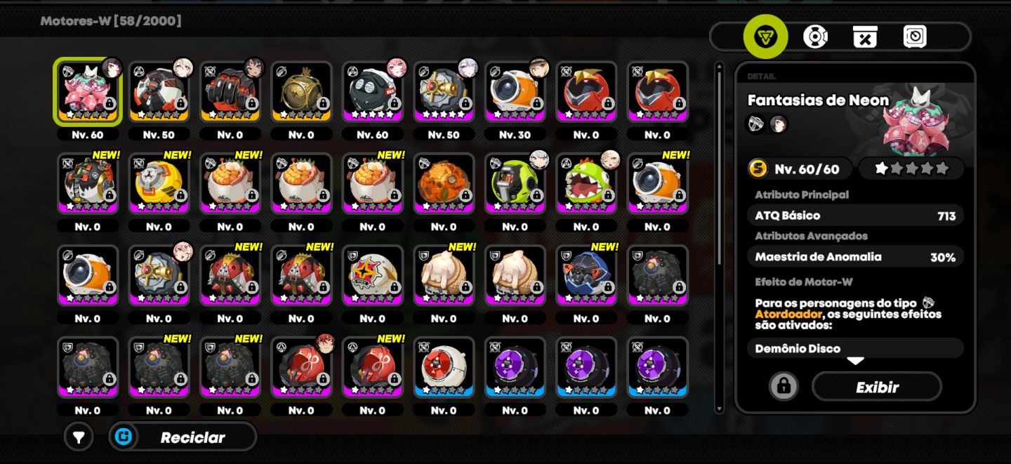 ZZZ conta endgame Nangong M1, Velina, Remielle, Phoenix