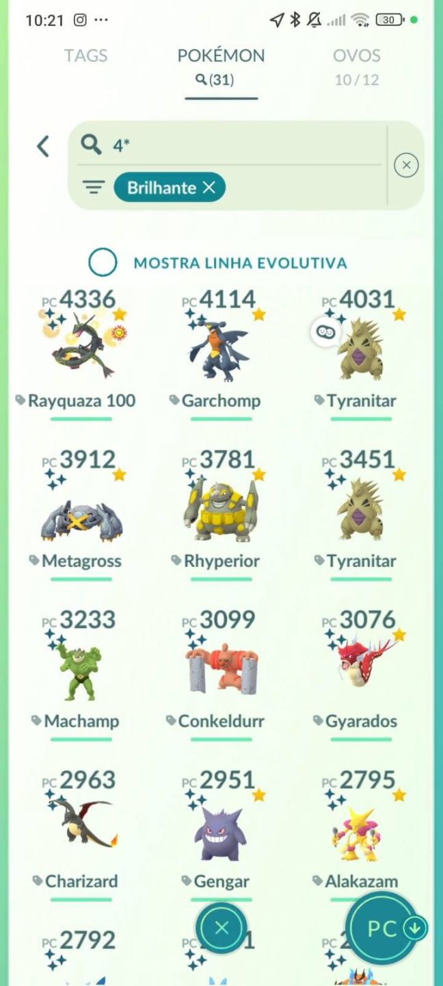 CONTA POKÉMON GO RARA LVL 70 | 1355 SHINY | 2647 POKÉMON | 275 EVENTOS