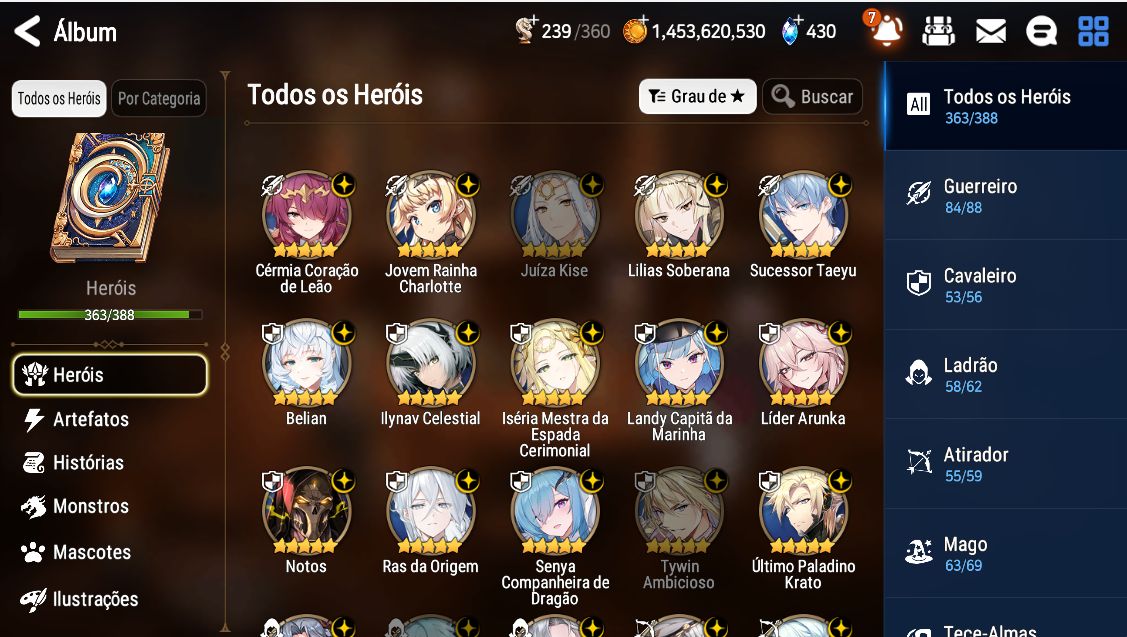 Conta Colecionador + Personagens de Collabs Antigos + 63 ML