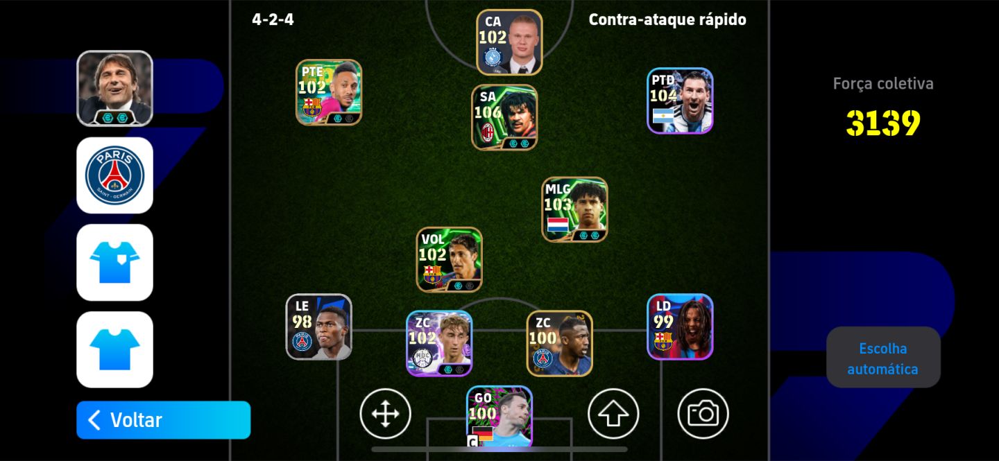 CONTA DE EFOOTBALL MT BOA COM GULLIT PRA SAIR LG NO PRECINHO