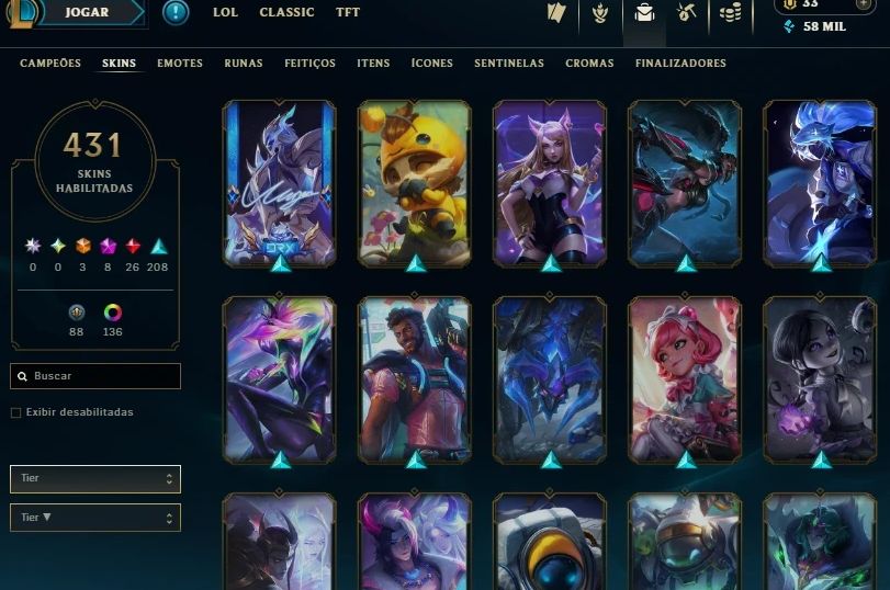 Conta Lol Diamante 2 431 Skins Ex Mestre C Yone Pacificador Main Yasuo Ex Gm