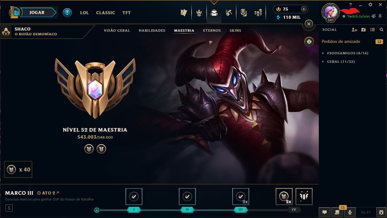 CONTA LVL 541, DIAMOND 2 COM 215 SKINS E TODOS PERSONAGEM