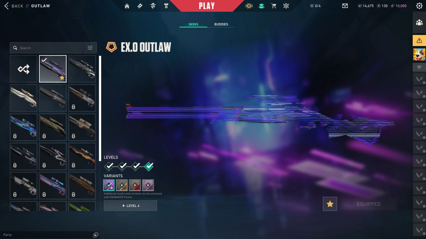 Conta de valorante cheia de skin e com vp