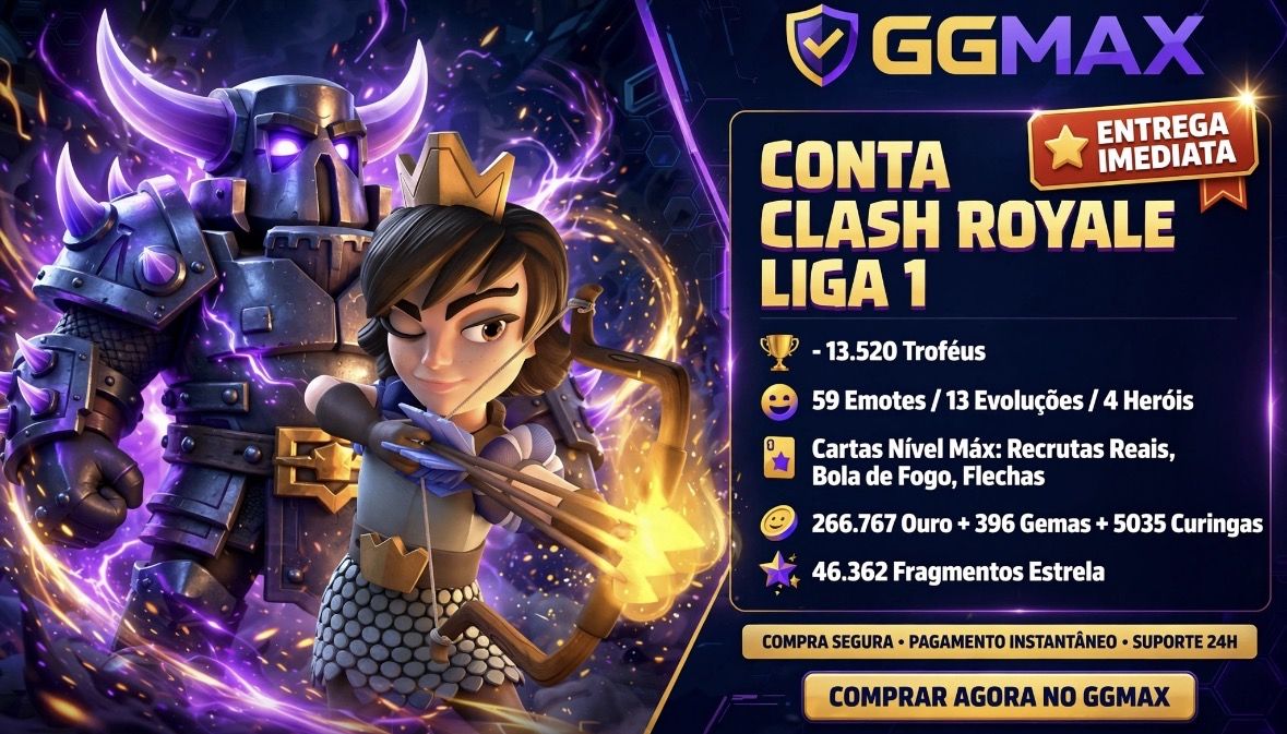 QUEIMA DE ESTOQUE CONTA CLASH ROYALE ULTIMA ARENA