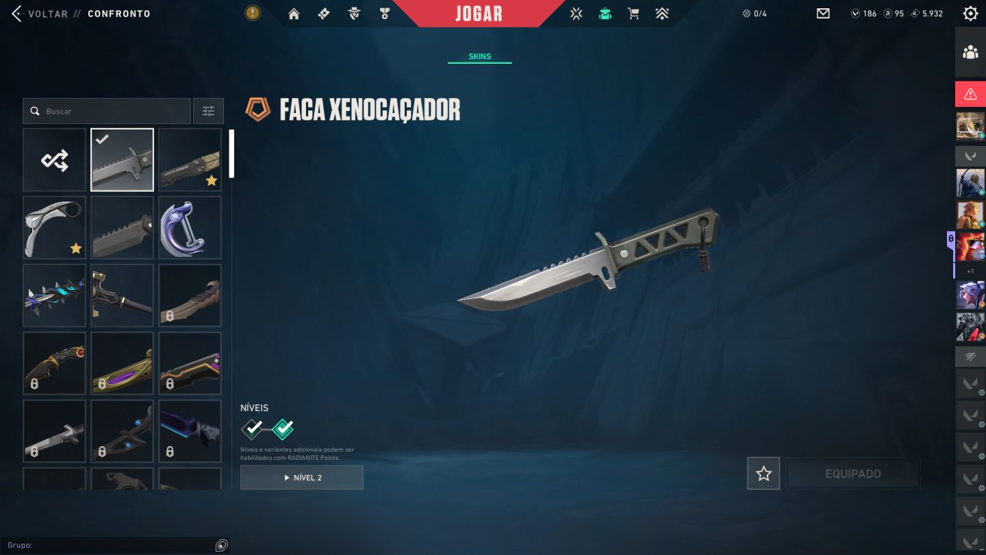 CONTA VALORANT FULL ACESSO COM KARAMBIT, BUTTERFLY E SKINS DE VANDAL,PHANTOM