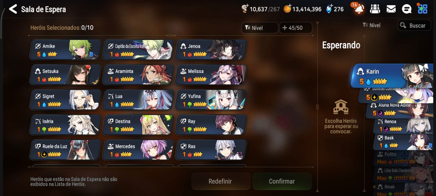 Conta epic seven com Rinak, Luna ML e muito mais!