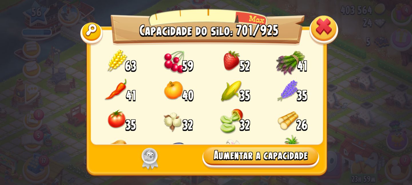 Conta Hay day nivel 56 a venda