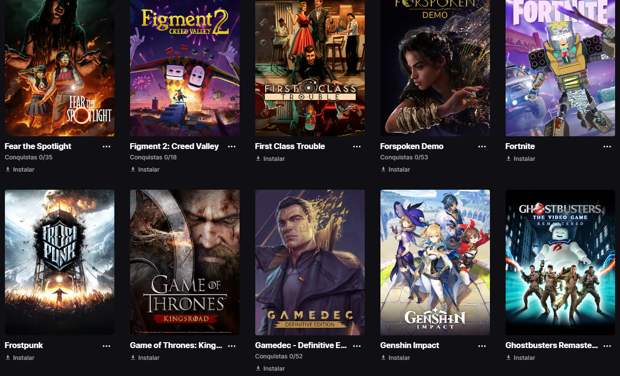 SUPER CONTA EPIC GAMES JOGOS TOP + PREÇO IMBATÍVEL!