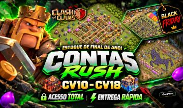 ESTOQUE ATUALIZADO! CONTAS RARAS CV10-18 - CLASH OF CLANS (SEGURAS & SEM RISCO)