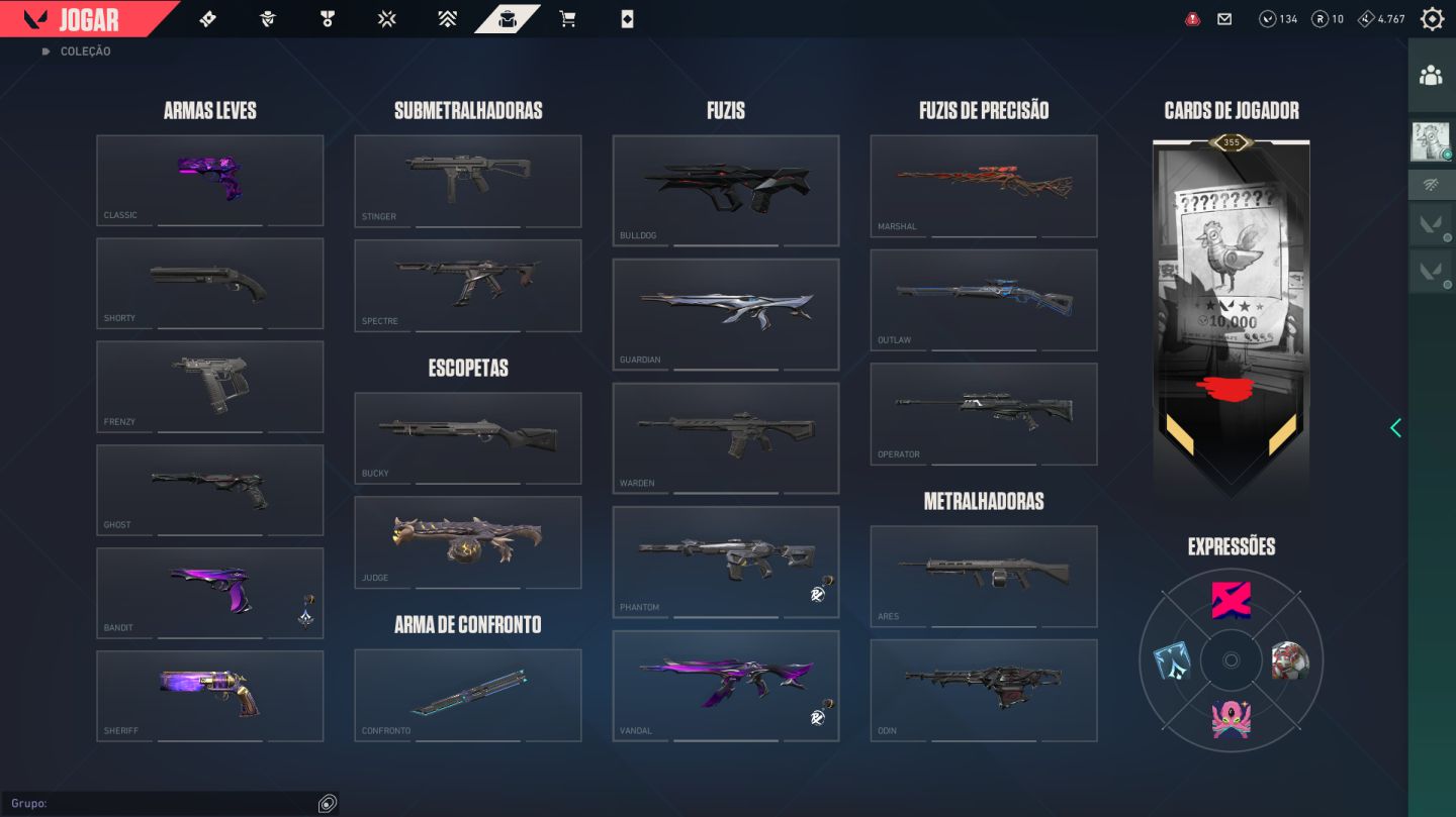 CONTA VALORANT | 190 SKINS CHAMPIONS 2023/2024 | DIAMANTE 1 | R$3.617 GASTOS.