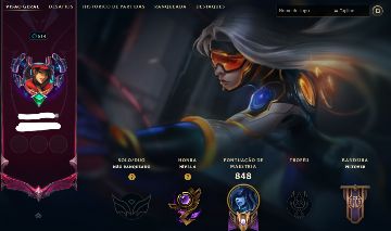 Conta LoL Unranked, Full champ, 500+ skins, Neo Pax Sivir , 50K EA