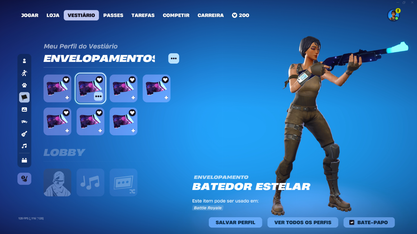 Conta de fortnite desde o cap 1 temp 6, com skins exclusivas da Playstation