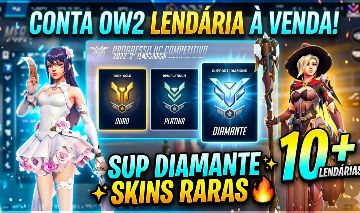 CONTA Smurf OW2 | SUP DIAMANTE / DPS PLATINA | SKINS RARAS