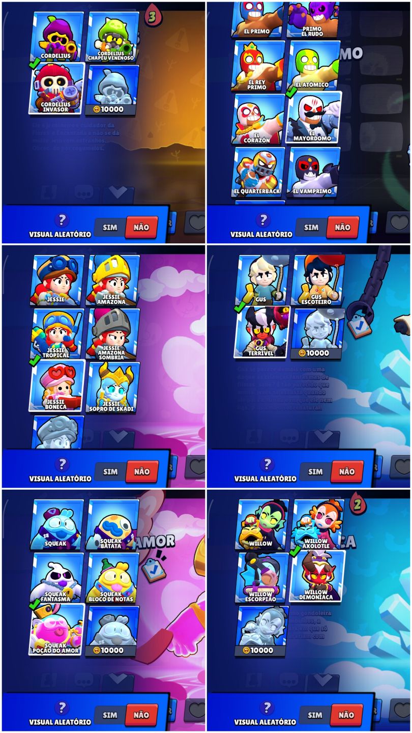Conta de brawl stars 80 mil troféus, skins raras+ conta antiga barata