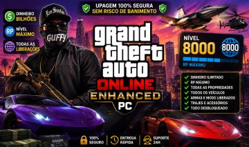 UPAGEM DE CONTA GTA 5 ONLINE ENHANCED | PC | LEVEL + RP + DINHEIRO! (PROMOÇÃO)