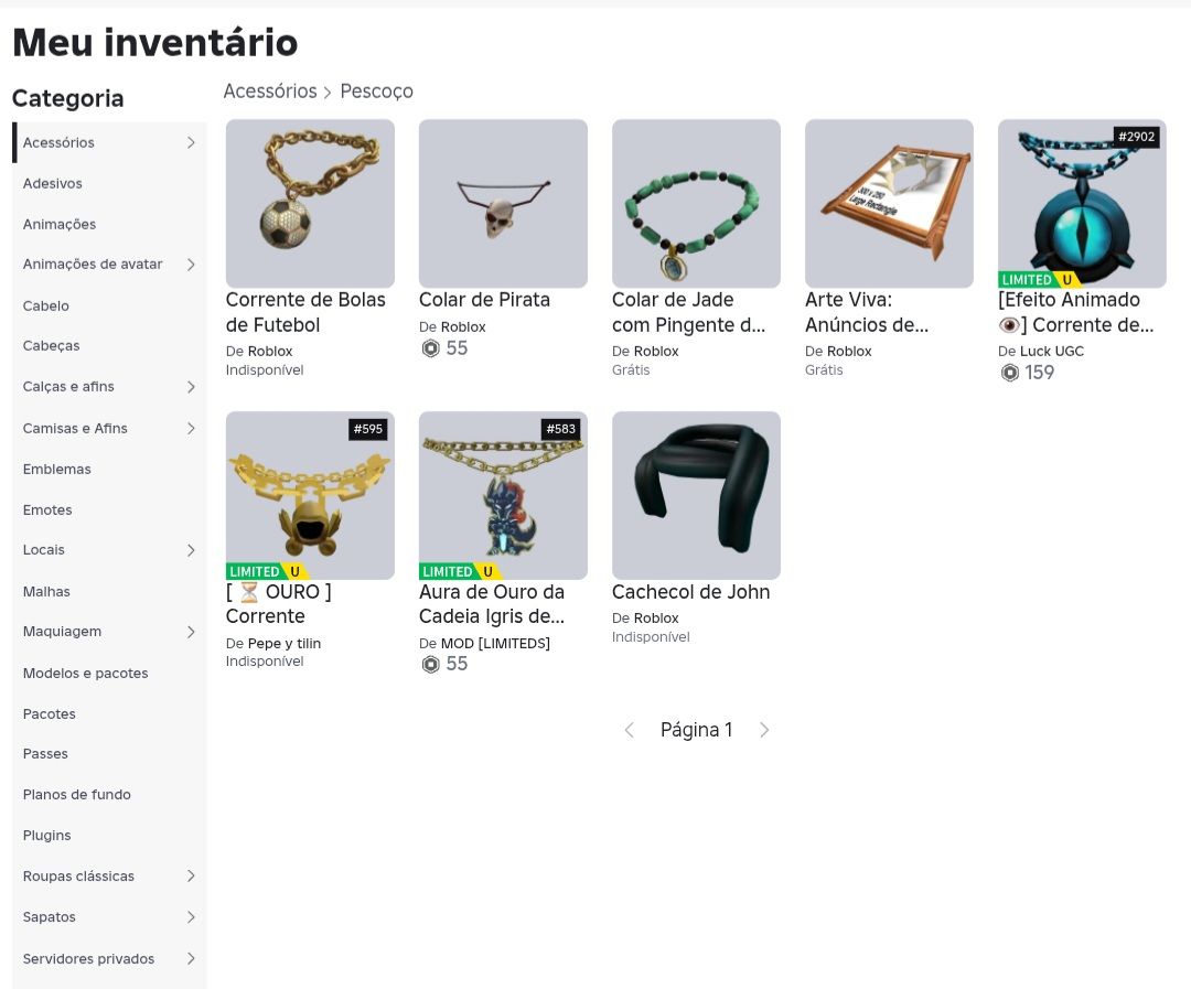 Conta de Roblox Upada e gemada com Inv avaliado acima de 10k(promoção)!!
