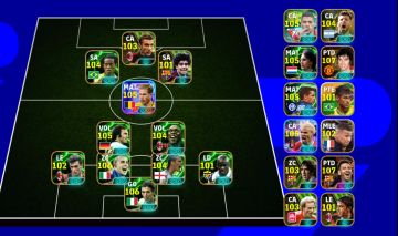 Conta efootball barba cabelo é bigode (defesa meio campo é ataque)