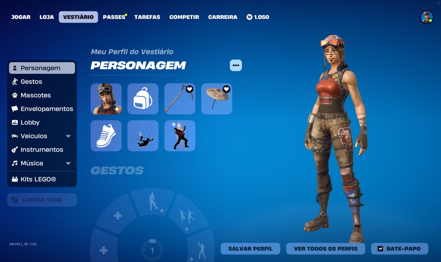 CONTA DE FORTNITE ANTIGA COM RENEGADE RAIDER