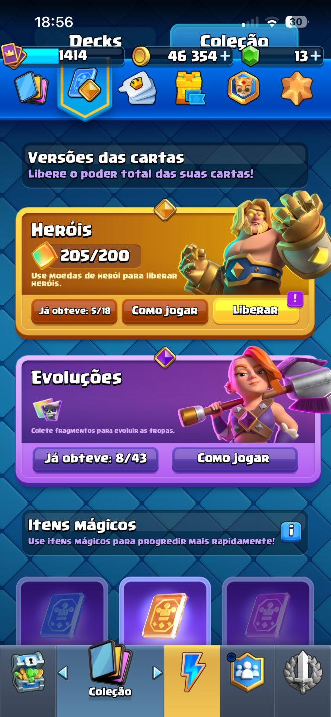 Conta iniciante Clash Royale.