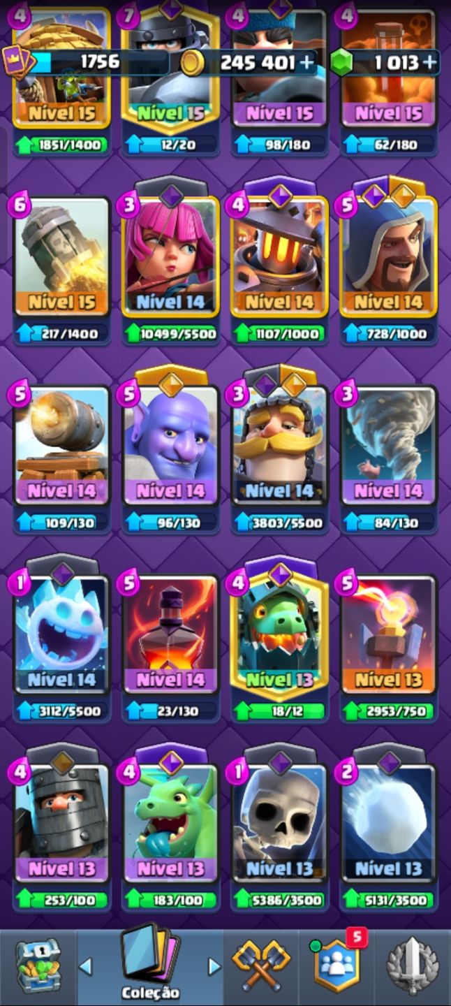 14000 troféus COMPLETA LVL 16 | 19 EVOLUÇÕES | MAIOR CAMPEÃO | INSÍGNIA 10 ANOS