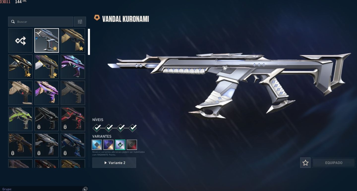 Conta de valorant com varias skinsa ( VALOR NEGOCIAVEL )