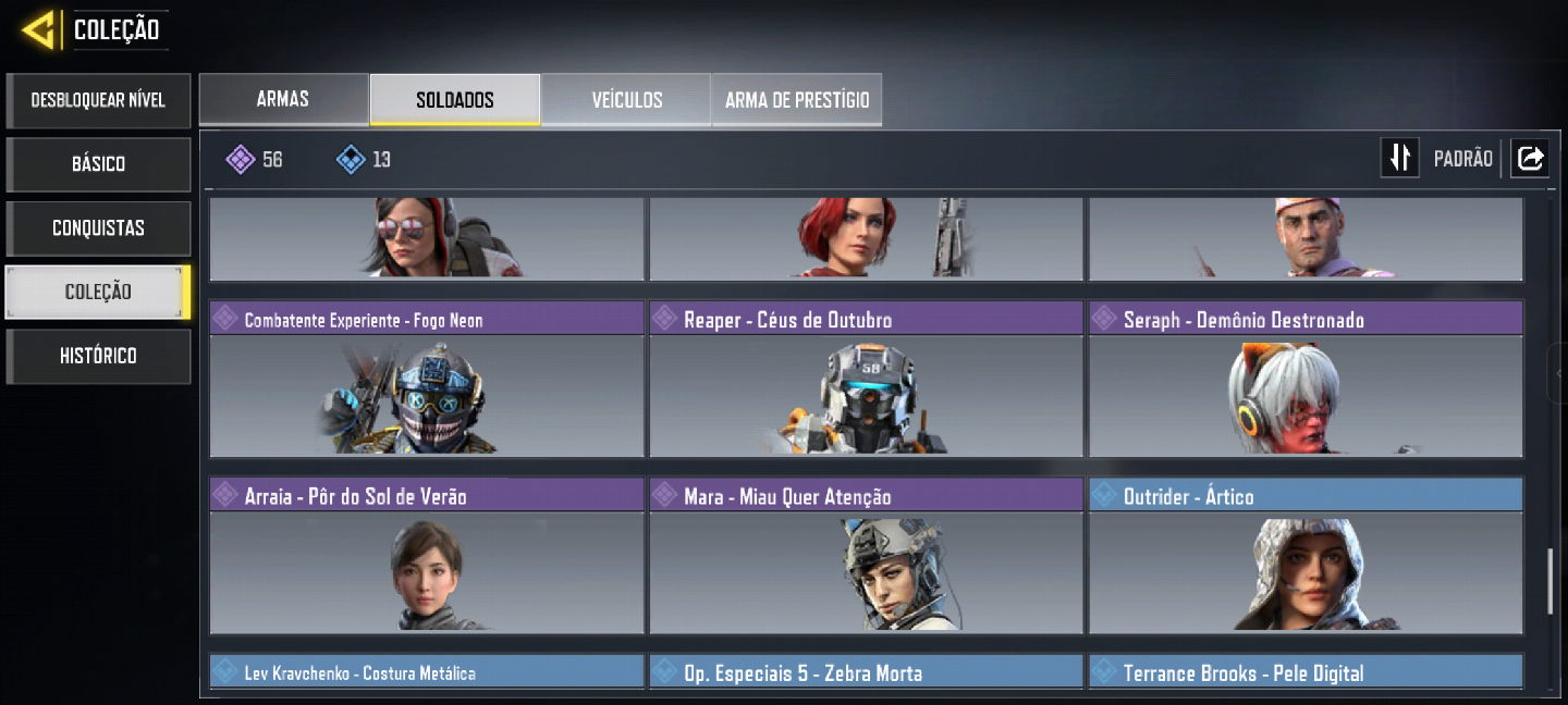 CONTA CODM - FULL ACESSO - NEYMAR JR- ARMA LENDÁRIA- 115 ARMAS ÉPICAS - 60 SKINS