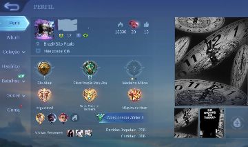 Conta Mobile Legends | Epic | Skins Epic + Star | Títulos Raros