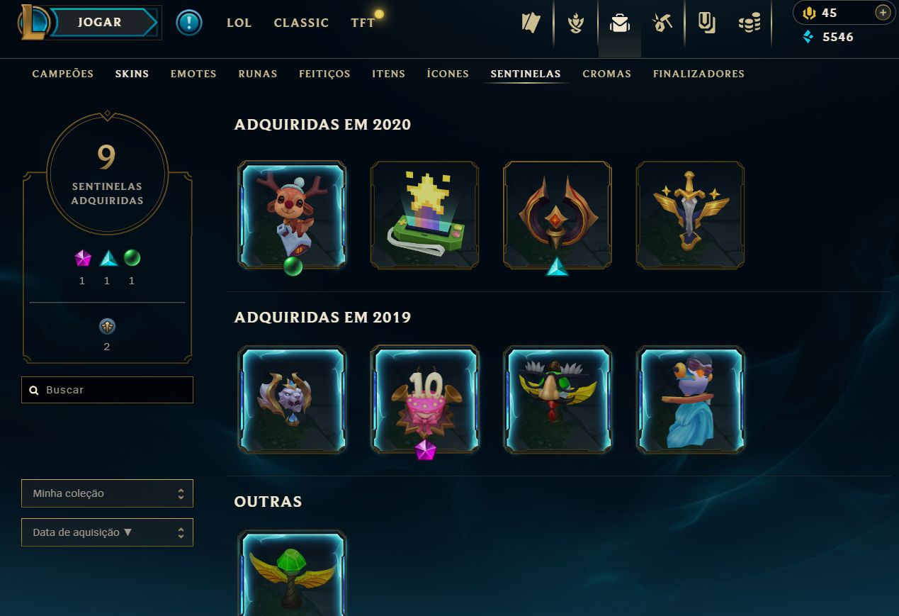 Conta LOL com 78 skins:SKIN LENDÁRIA DE AHRI, JHIN, BRAND, KAYLE, CAITLYN, LEONA