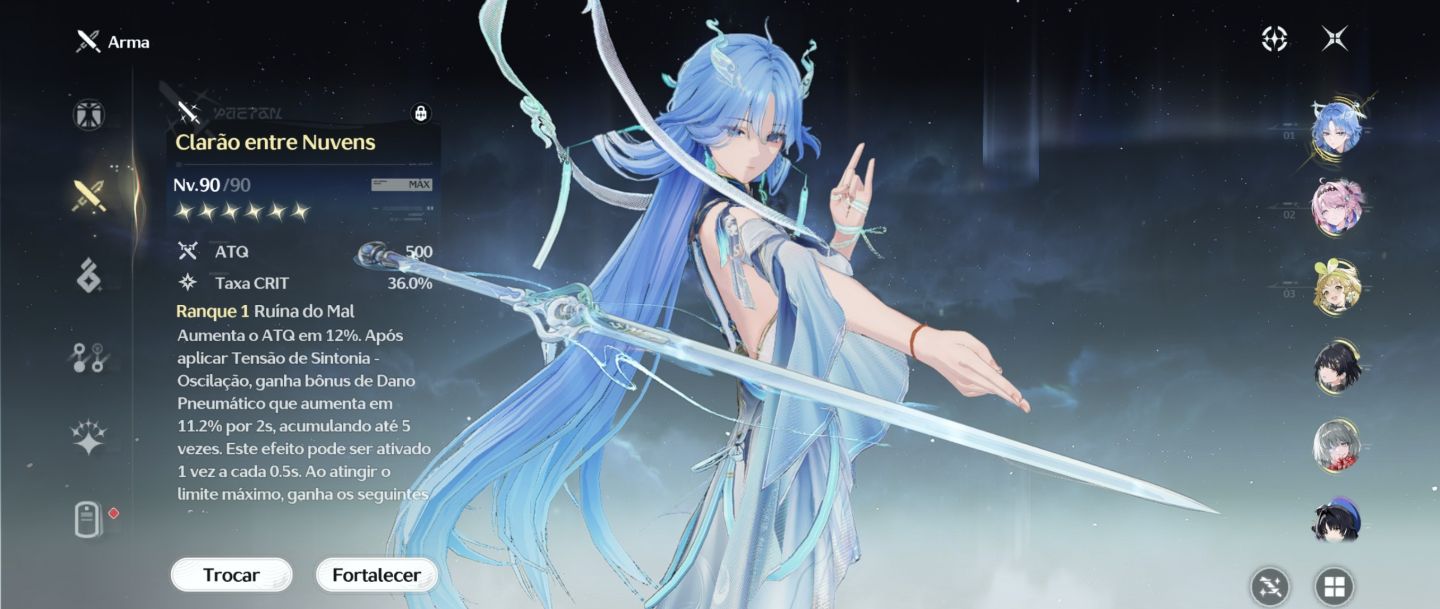 Conta wuwa main Qinxiao S3 r1, denia r1, prolovha. Rank 62