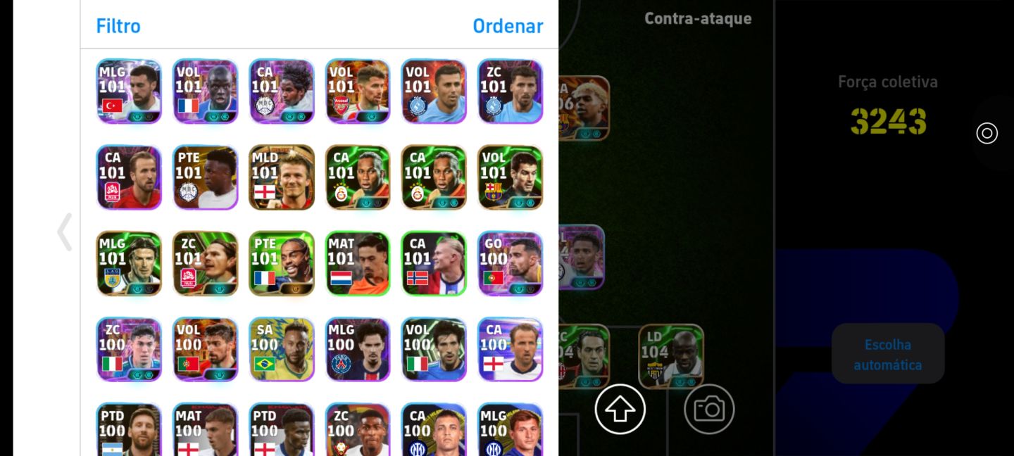 CONTA EFOOTBALL RARA! NEY 107 + YAMAL BLITZ + MESSI BLITZ + ROMARIO E+++!