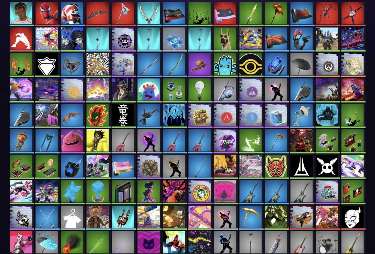 Conta de fortnite com algumas skins (2 passes comprados, spiderman zero,200vbx)